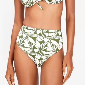 LOFT swirl high waist bikini bottom Medium